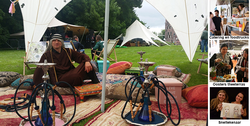 Waterpijp shisha op evenement